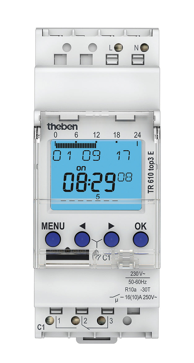 THEBEN 6100087 Digitální spínací hodiny TR 610 top3 E THEBEN 6100087 Digitální spínací hodiny TR 610 top3 E